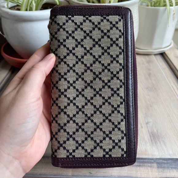 Gucci Diamanté Zip Wallet with Bamboo Zipper Pull - Picture 2 of 14